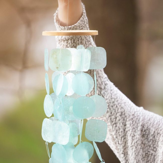 Wind Chimes for Outside, Sea Glass Windchimes for Outside, Gifts for Mom, Ideal Gifts for Women who Have Everything, Outdoor Patio Decor, Gift Ideas for Mom, Easter Decor - Image 2